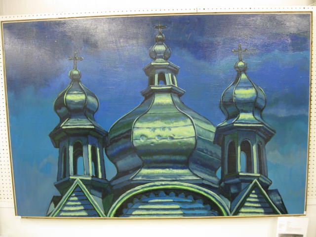 Mark Mulfinger Oil Church Dome on