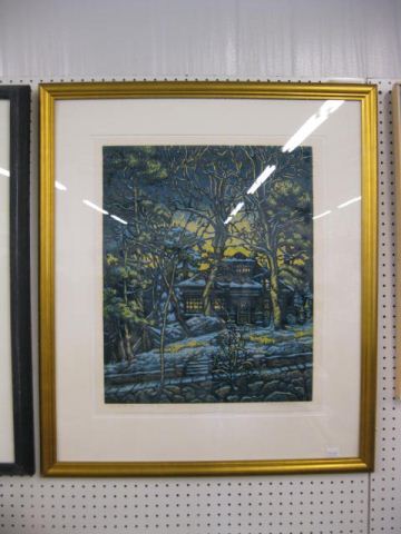 Mark Mulfinger linocut on paper 14b96b