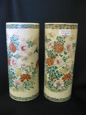 Pair of Oriental Pottery Vases 14b989