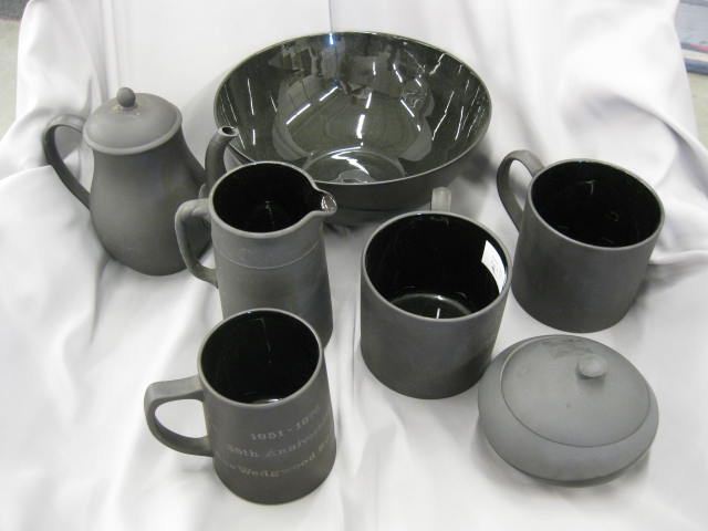 7 pcs. Wedgwood Basalt Pottery