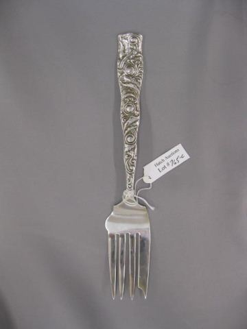 Victorian Sterling Silver Meat Fork