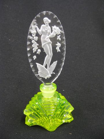 Czechoslovakia Art Glass Perfume 14b9ba