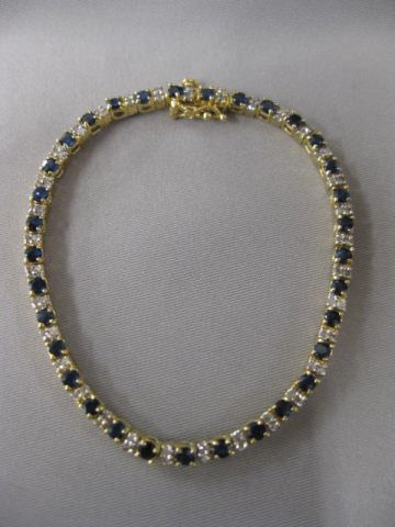 Sapphire Diamond Bracelet straight 14b9c7