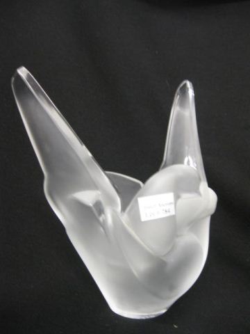 Lalique Crystal Figural Vase frosted 14b9c0