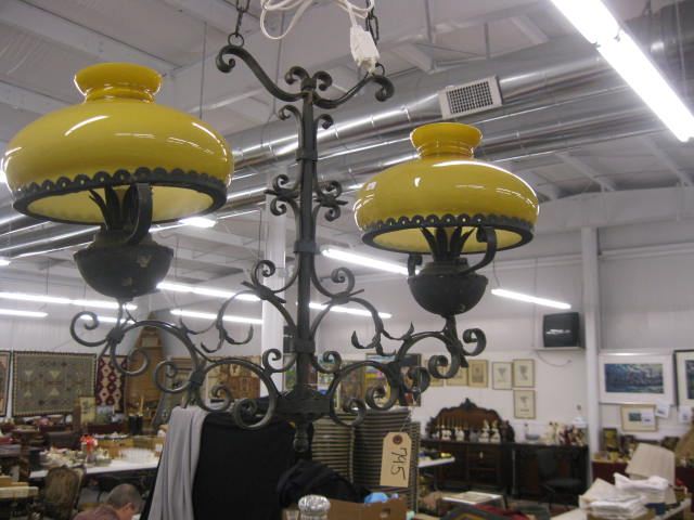 Wrought Iron Hanging Light two