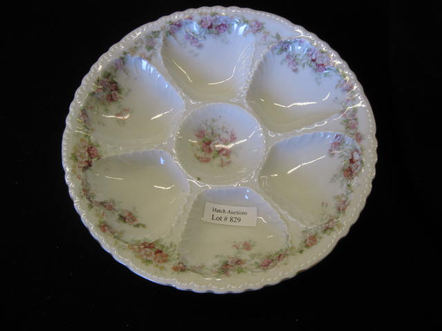 Victorian Prcelain Oyster Plate