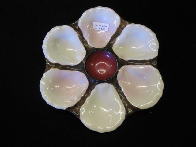 Victorian Porcelain Oyster Plate shell