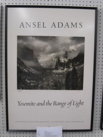 Ansel Adams Autographed Poster''Clearing