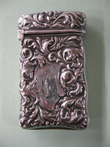 Victorian Sterling Silver Match Safe