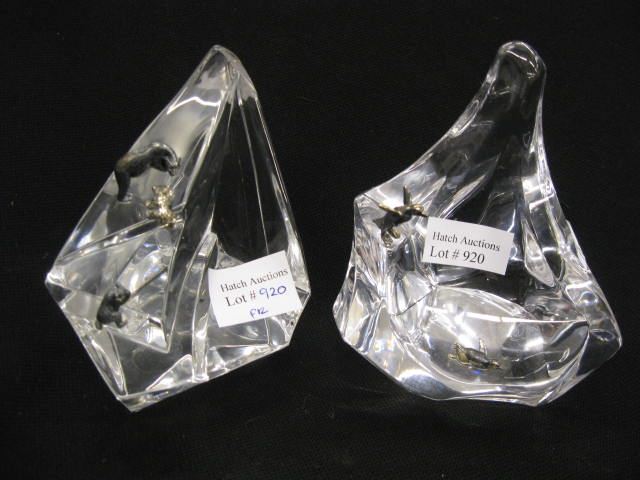 Pair of Crystal Sculptures artic