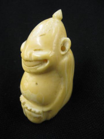 Carved Ivory Bilikin Figurine 3''
