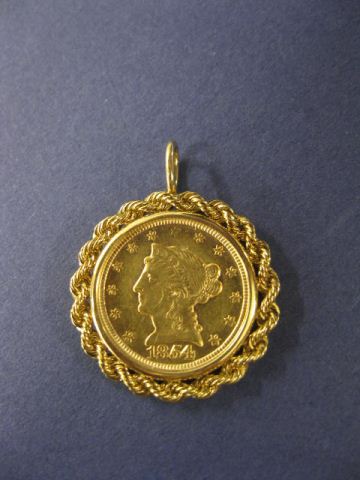 1854 U.S. $2.50 Liberty Head Gold