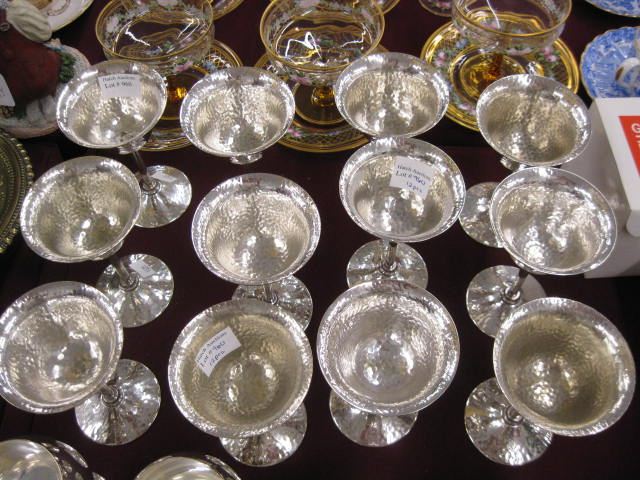 Set of 12 Silverplate Wine Glasses 14ba6d