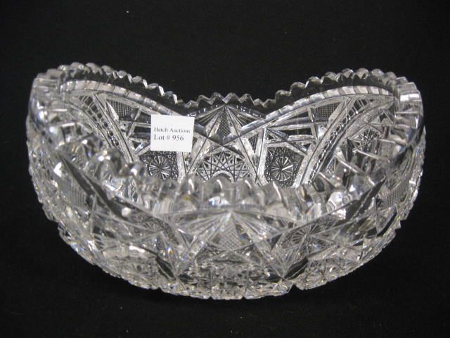 Cut Glass Fruit Bowl elaborate overall