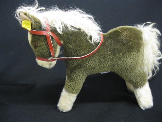 Steiff Plush Toy Horse 9 1/2 excellent.