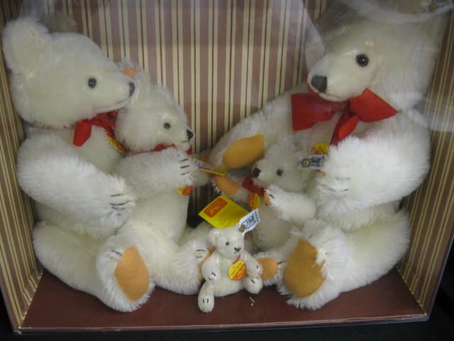 Steiff Plush Toy Bear Family 5 bears