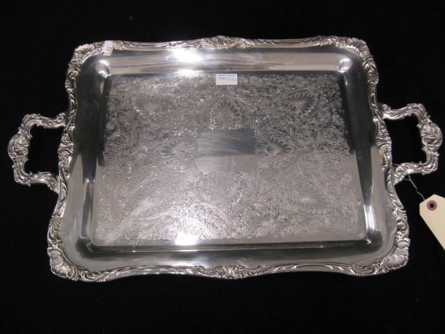 Rogers Silverplate Serving Tray Spring