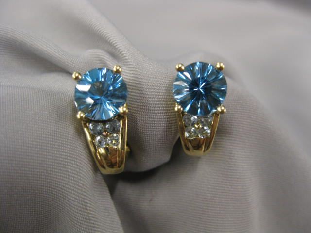 Blue Topaz Earrings rich London 14bad3