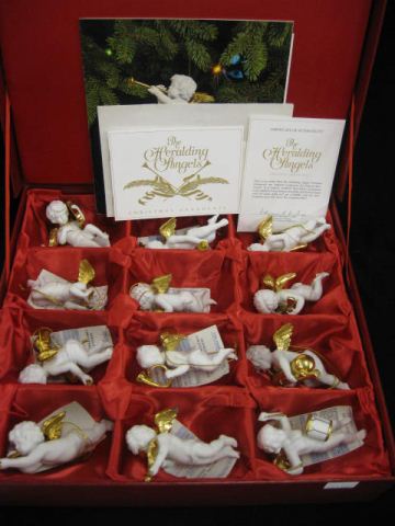 Set of 12 Heralding Angel Christmas