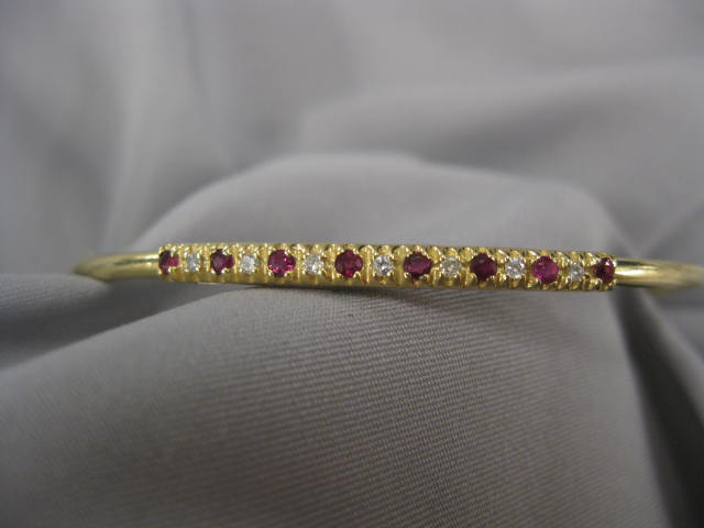 Ruby Diamond Bracelet 8 rubies 14baec