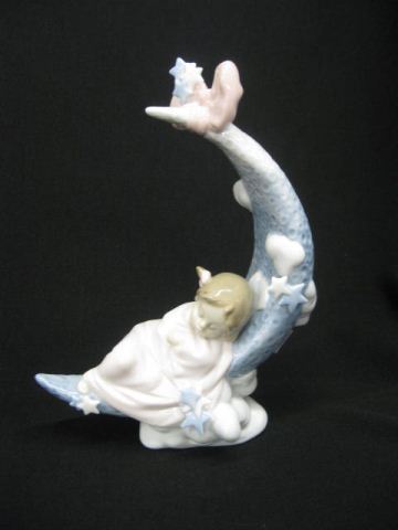 Lladro Porcelain Figurine of Girlasleep