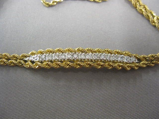 Diamond Bracelet 13 diamonds 14k yellowgold
