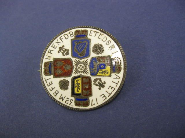 1732 Great Britain Enameled Coin