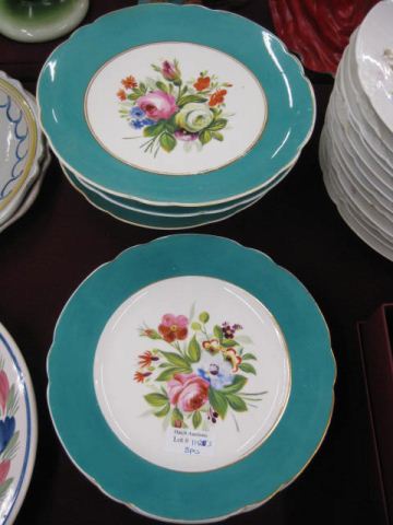 8 pcs English Handpainted Porcelain 14bb44