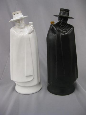 2 Wedgwood Figural Pottery Decanters
