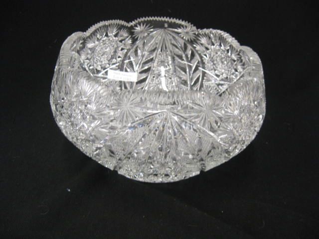 Cut Crystal Bowl elaborate overall 14bb66