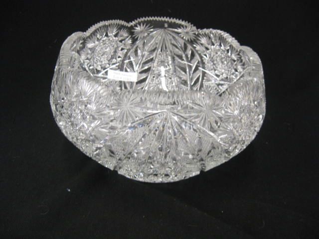 Cut Crystal Bowl elaborate overall cut