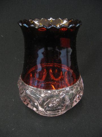 Victorian Ruby Flashed Glass Celery 14bb67