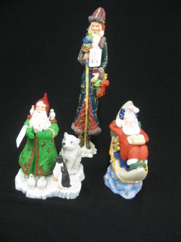 3 Lenox Santa Claus Figurines  14bb74