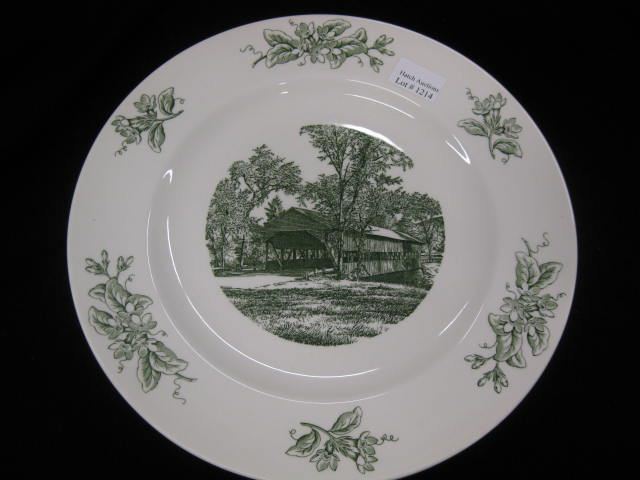 4 Wedgwood Porcelain Plates historical 14bb89