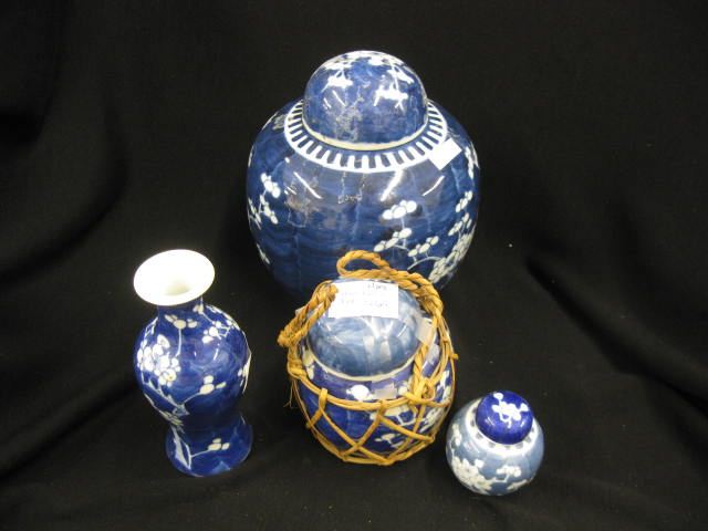 4 pcs Chinese Blue decorated Porcelain 14bbb7