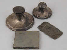 A mixed lot comprising two silver