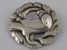 Georg Jensen a silver brooch with 14bc36