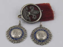 Two silver medals in boxes presented 14bc77