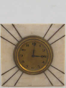 An ivory eight day strut clock 14bc9a