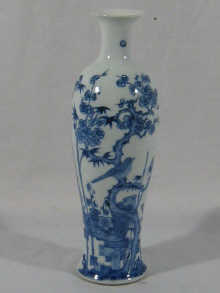 A Chinese blue and white porcelain