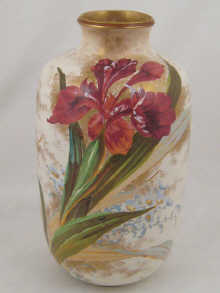 A Doulton Burslem vase with floral