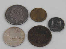 Five coins/ commemorative medallions