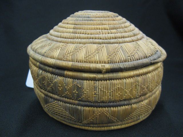 Antique Indian Covered Basket possibly