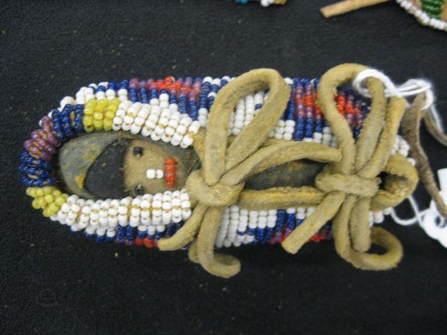 3 Indian Beaded Fetishes or Toys