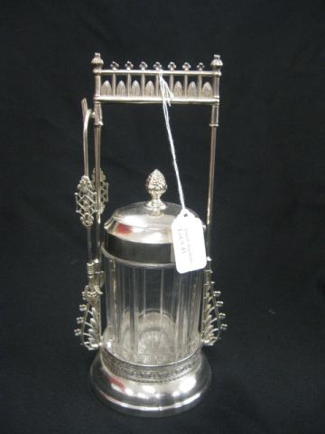 Victorian Silverplate Pickle Castor 14bd21