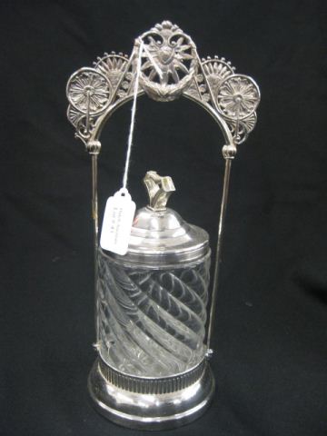 Victorian Silverplate Pickle Castor 14bd23