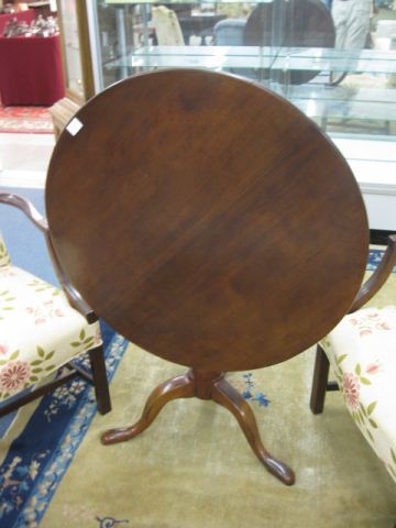 Period Tilt Top Table tri-footed round
