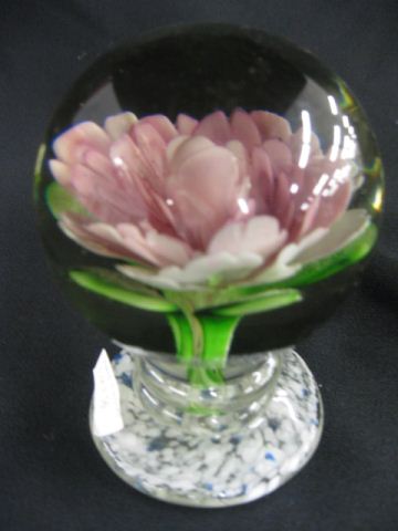 Art Glass Paperweight superb floral 14bd32