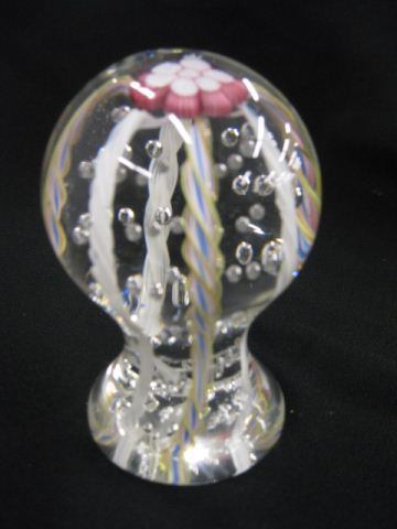 Art Glass Paperweight cane floral 14bd33