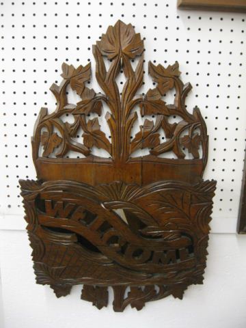 Victorian Carved Wall Rackfor Magazine